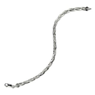 Fremada Sterling Silver 1.5 mm Diamond cut Bar Link Bracelet (7.5