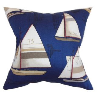The Pillow Collection Hemavan Nautical Pillow   Regatta   Decorative Pillows