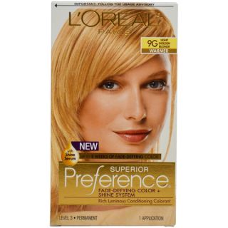 Oreal Paris Superior Preference 9G Light Golden Blonde Hair Color (1