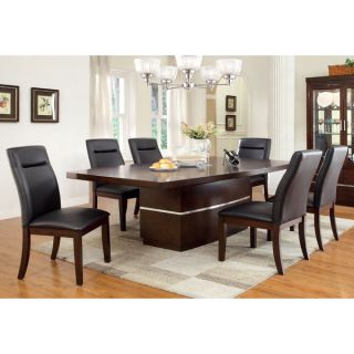 Furniture of America Lyzandrie Contemporary 7 Piece Dining Set