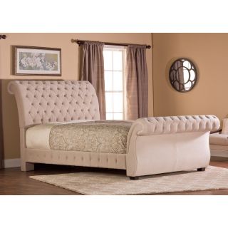 Bombay Tufted Upholstered Sleigh Bed   Sleigh Beds