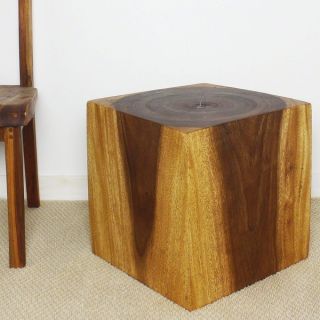 Wooden Cube 18 Walnut Oil End Table (Thailand)   13051785  