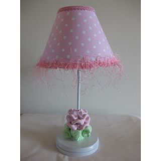 Silly Bear Baby Pink Flower Table Lamp