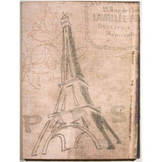 Large Eiffel Tower Vintage Advertisement on Canvas