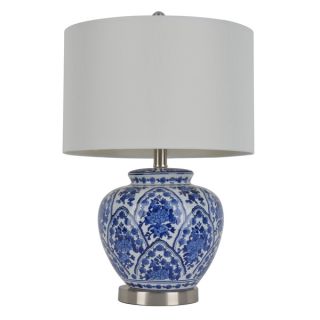 20 inch Classic Blue and White Porcelain Jar Lamp (China)