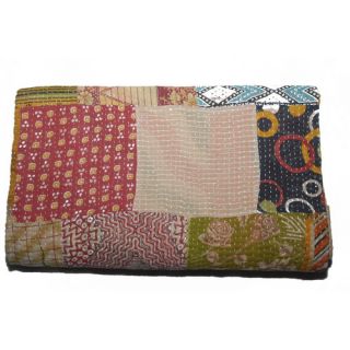 Handmade Vintage Kantha Cotton Throw by Timbergirl