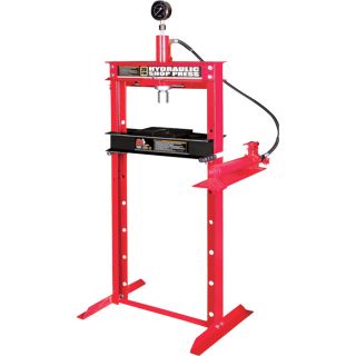 46271. Torin Big Red Hydraulic Shop Press with Gauge Dial — 20-Ton, Model# TRD52004