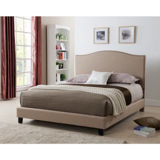 Furniture of America Larington Modern Leatherette Platform Bed with