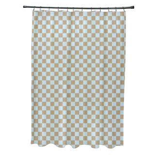 Flower Power Geometric Shower Curtain by e by design