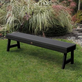 Highwood Marine grade Synthetic Wood 5 foot Weatherly Backless Bench