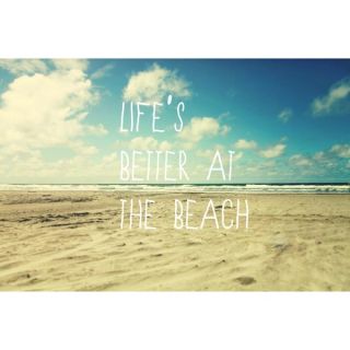 Marmont Hill Lifes Better at the Beach Canvas Art