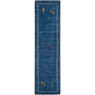 Safavieh Hand knotted Himalaya Blue Wool Rug (23 x 10)