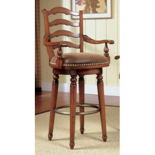Hooker Furniture Waverly Place Ladderback Bar Stool in Cherry