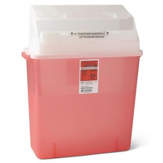 Medline Biohazard Multi Purpose Sharps Containers, 3 Gallon (Pack of