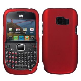 INSTEN Titanium Red Phone Case Cover for Huawei M636 Pinnacle 2