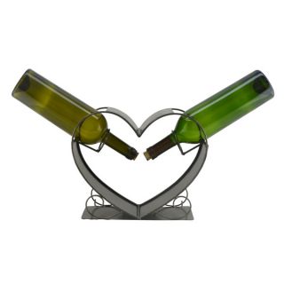 WineBodies Two of a Kind Heart Metal Wine Bottle Holder