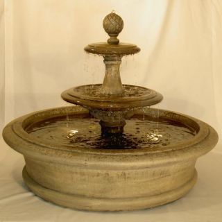 Bridgeport Garden Outdoor Fountain with Tiers   Fountains