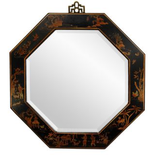 Black Lacquer Octagonal Mirror (China)   14042442  
