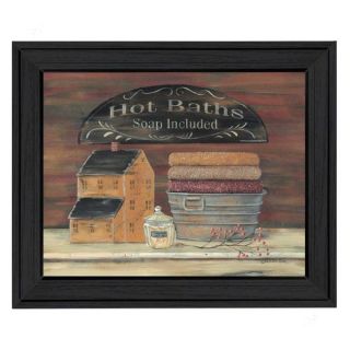 Hot Bath by Pam Britton Framed Painting Print by Millwork Engineering