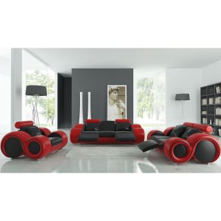 Tosh Furniture Franco Bonded Leather Sofa Set