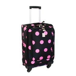 Jenni Chan Black/ Pink Dots 360 Quattro 21 inch Carry On Spinner