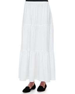 Joan Vass Tiered Long Skirt, Petite