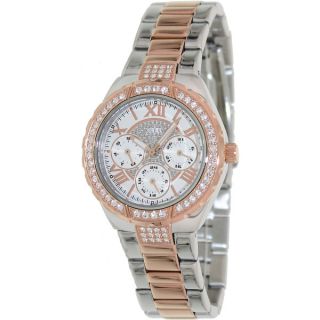 Guess Womens U0111L4 Two Tone Stainless Steel Analog Quartz Watch