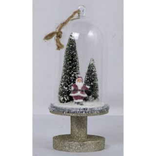 Tree/Santa Glass Dome Ornament