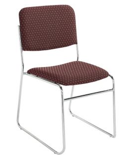 National Public Seating 8600 N Series Stacking Chair   Burgundy Pattern   Folding Tables & Chairs