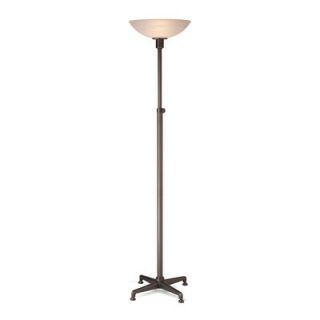 Cal Lighting Torchiere Floor Lamp with Glass Shade