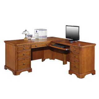 Shaped Executive Desk with Drawers by Winners Only, Inc.