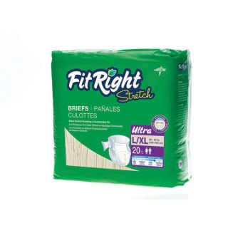 Medline FitRight Stretch Ultra Brief (80 Count)   16342906  