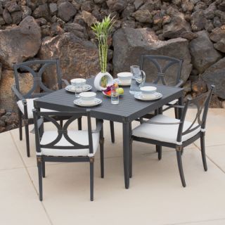Astoria 5 Piece Dining Set with Cushions by RST Brands Outdoor