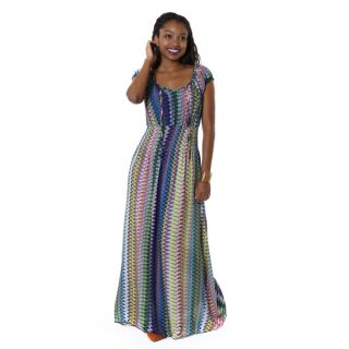 Hadari Womens Contemporary Tribal Maxi Dress   Shopping