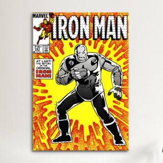 Marvel Comics Book Iron Man Issue Cover #191 Graphic Art on Canvas by