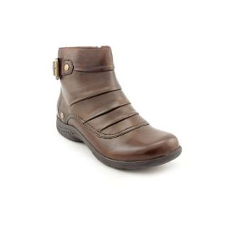 Clarks Womens Christine Club Brown Leather Boots  