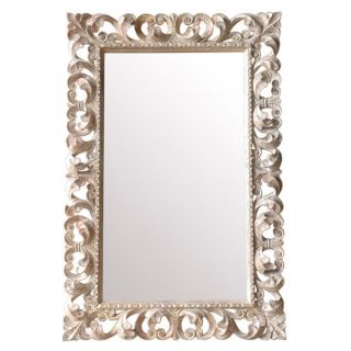Talent Arc White Gold Wooden Accent Mirror