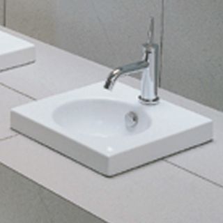 East Square Semi Recessed Bathroom Sink by Moda Collection
