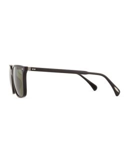 Oliver Peoples OPLL Sun 53 Polarized Sunglasses, Black