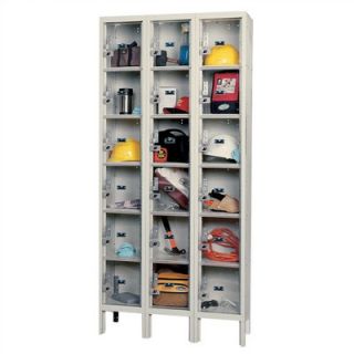 Hallowell Safety View Plus Stock Lockers   Six Tiers   3 Sections