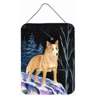 Starry Night Australian Cattle Dog Aluminum Hanging Painting Print