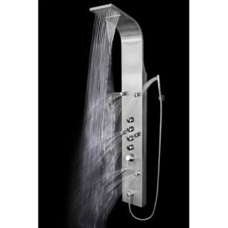 Thermostatic Shower Panel System with Round Rain Shower Head by Vigo
