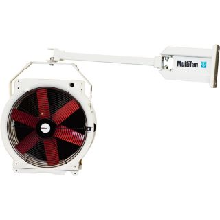 Vostermans Multifan 20in. Truck Dock Circulator Fan — With Mounting Arm and Stirrup, 1/2 HP, 4,750 CFM, Model# B4E5003TDF  Dock Fans