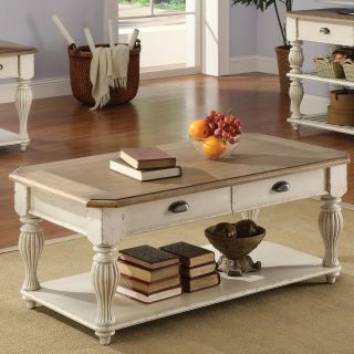 Riverside Coventry Two Tone Rectangle Cocktail Table   Coffee Tables