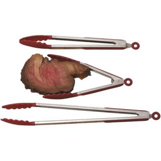 Cook Pro All Purpose 3 Piece Stainless Steel Serving Tong Set