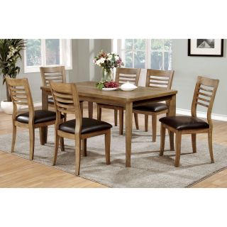 Furniture of America Claxton 7 Piece Dining Table Set   Dining Table Sets