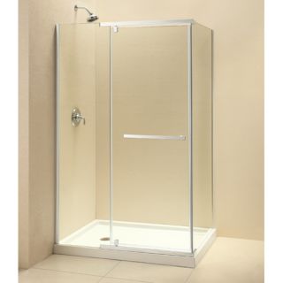 Dreamline Quatra 34 5/16 by 34 5/16 Frameless Pivot Shower Enclosure