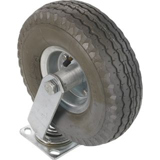 10in. Caster with Pneumatic Nonmarking Tire — Swivel Caster, 350-Lb. Capacity