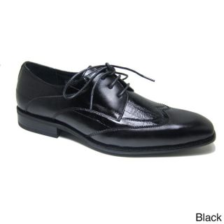 Delli Aldo Mens Patent Leatherette Wing Tip Designer Shoes   15300646