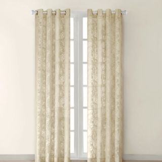 Commonwealth Home Fashions Escape Leaf Grommet Window Single Curtain